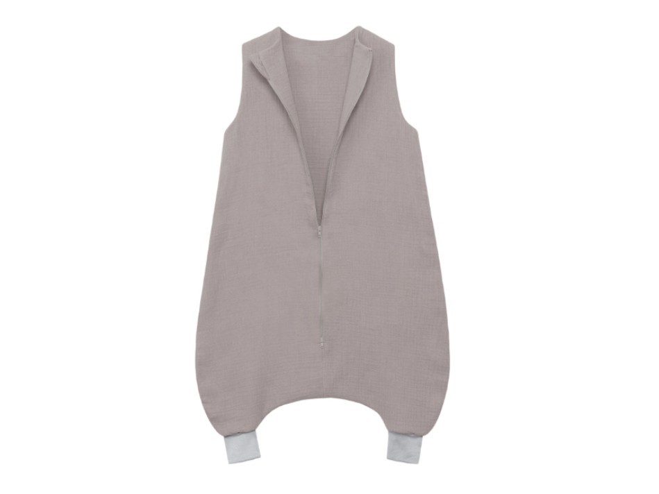 ELIS DESIGN Mušelínový spací pytel s nohavicemi – hnědý