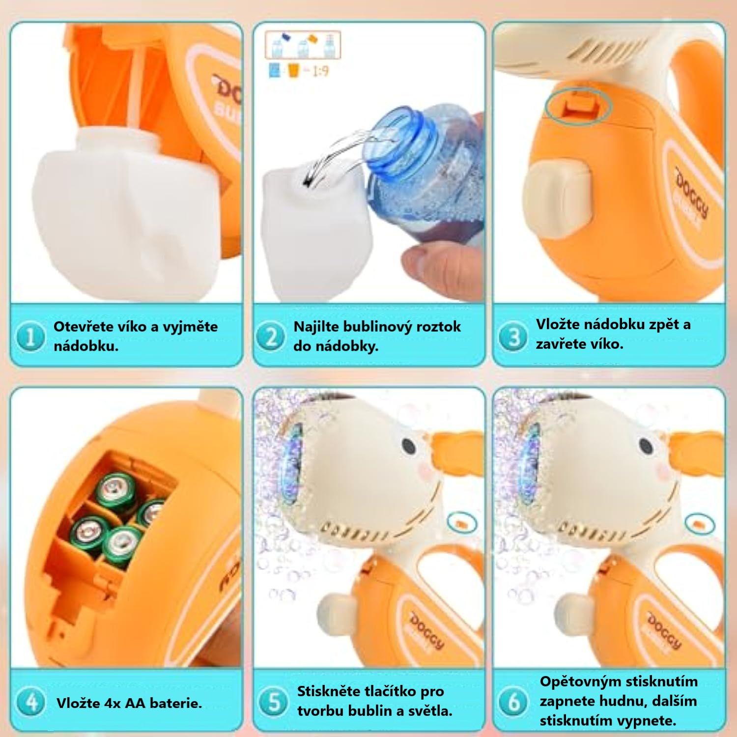 Ulitu Automatický bublifuk – pes