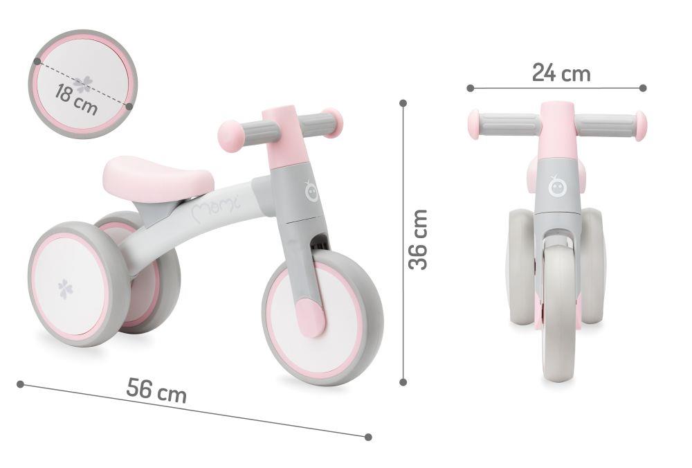 Odrážedlo MoMi TEDI mini růžové - BAZAR (obrázek 10)
