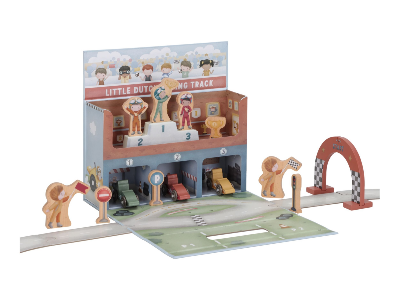 Little Dutch Závodní dráha s doplňky v kufříku