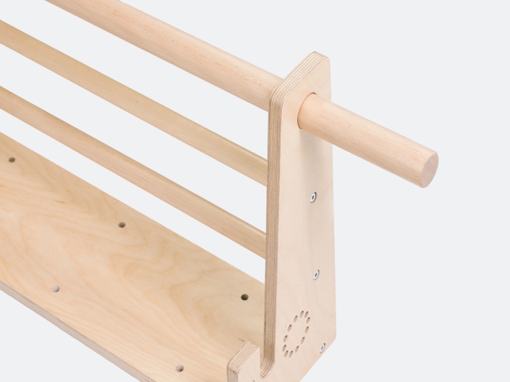 ELIS DESIGN Dětská pohybová sestava Vario/část B – visuté žebřiny s hrazdou na zeď