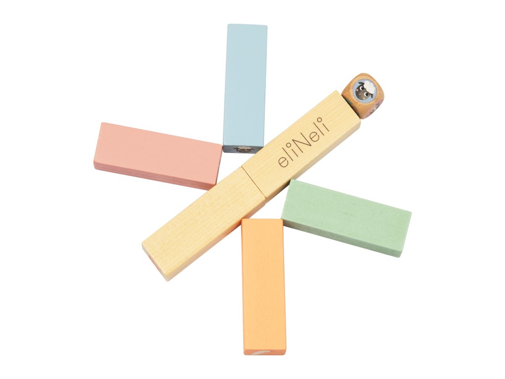 eliNeli Dřevěná věž Jenga – zvířátka