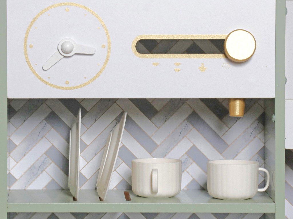 Ulitu Dětská dřevěná kuchyňka s vodou a párou – zelená