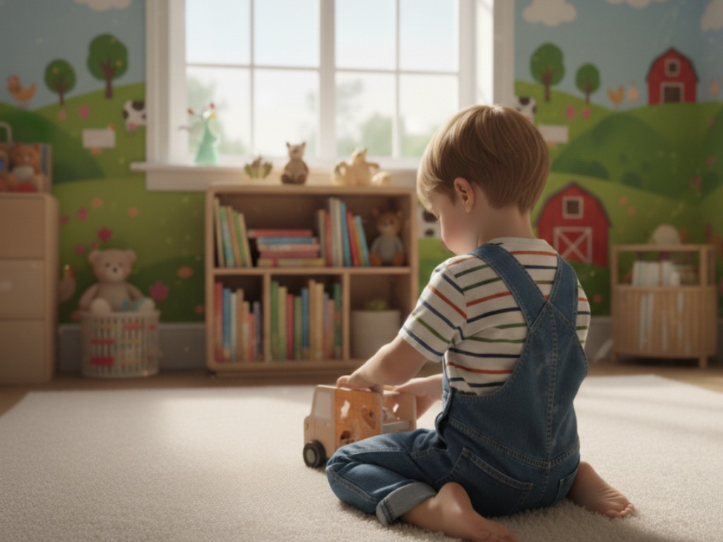 eliNeli Dřevěné autíčko 2v1 se zvířátky – Jeep + vkládačka