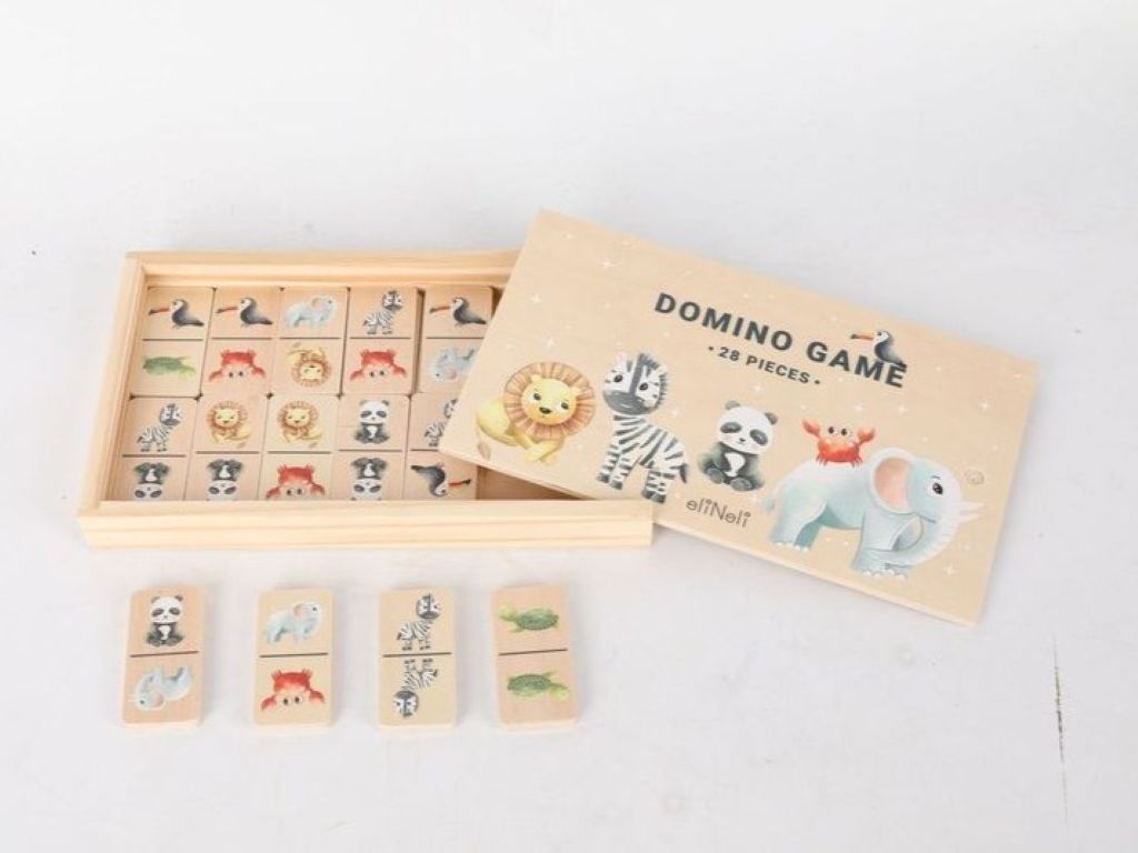 eliNeli Dřevěné domino – Zvířátka ze ZOO