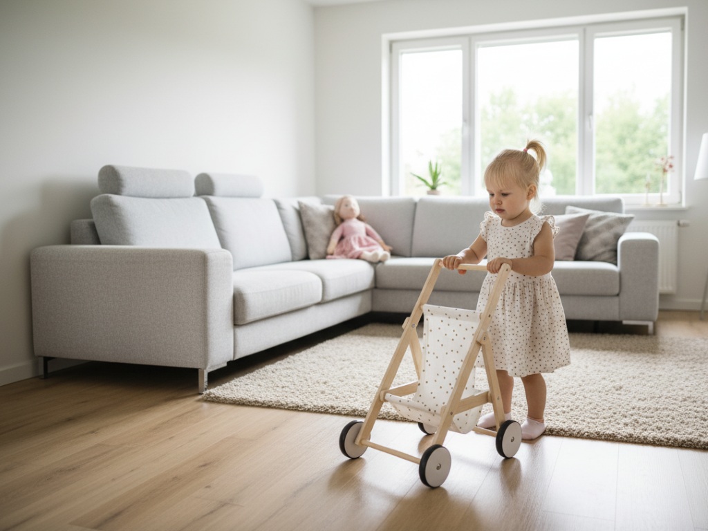 eliNeli Dětský kočárek pro panenky – sportovní