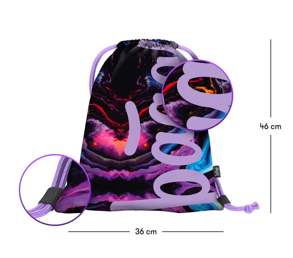 BAAGL Sáček na přezůvky Marble (obrázek 3)