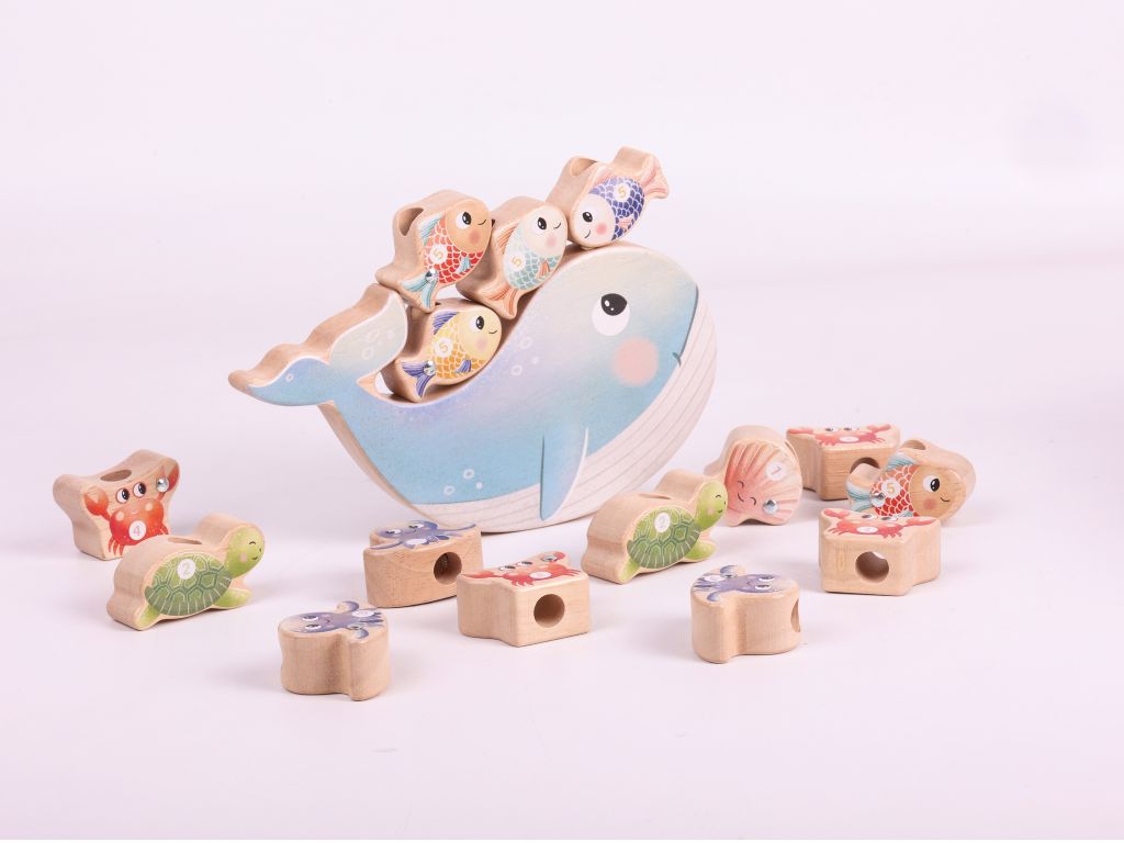 eliNeli Balanční hra Rybičky 4v1