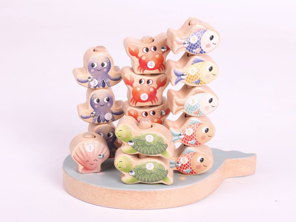 eliNeli Balanční hra Rybičky 4v1