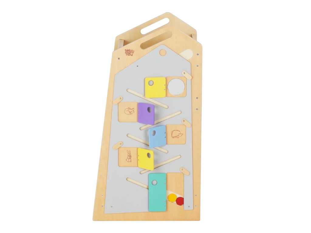 BusyKids Učicí věž Play 5v1 – 89 cm s tabulí