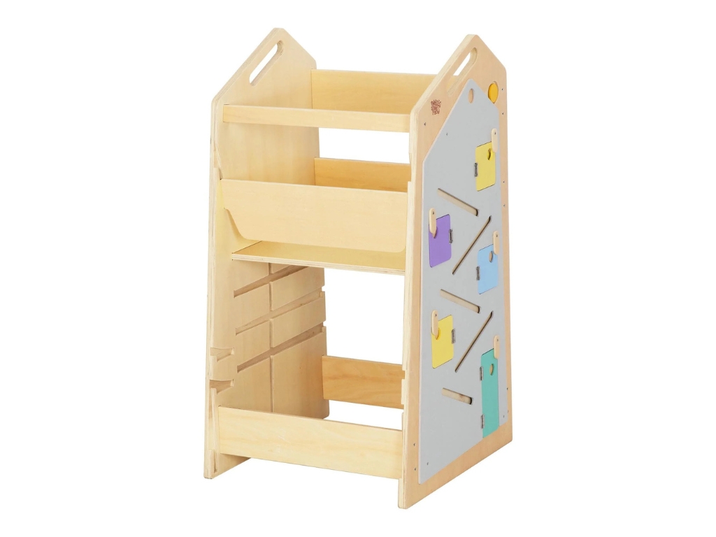 BusyKids Učicí věž Play 5v1 – 89 cm s tabulí