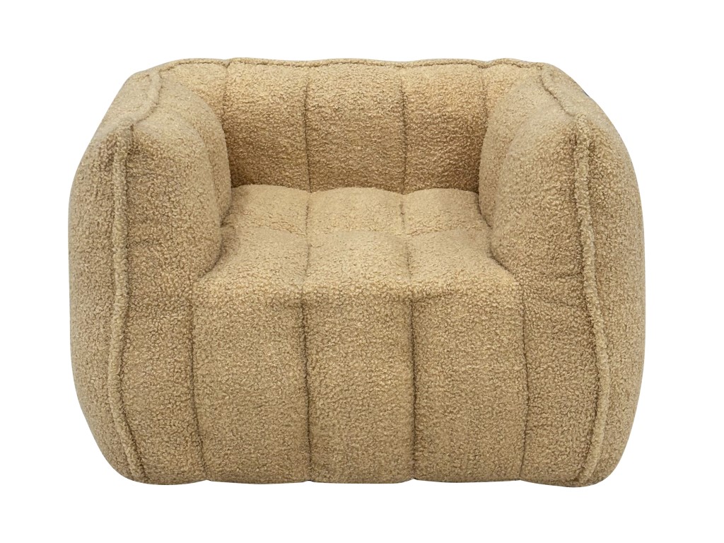 eliNeli Dětské křeslo béžové - prošívané - BAZAR