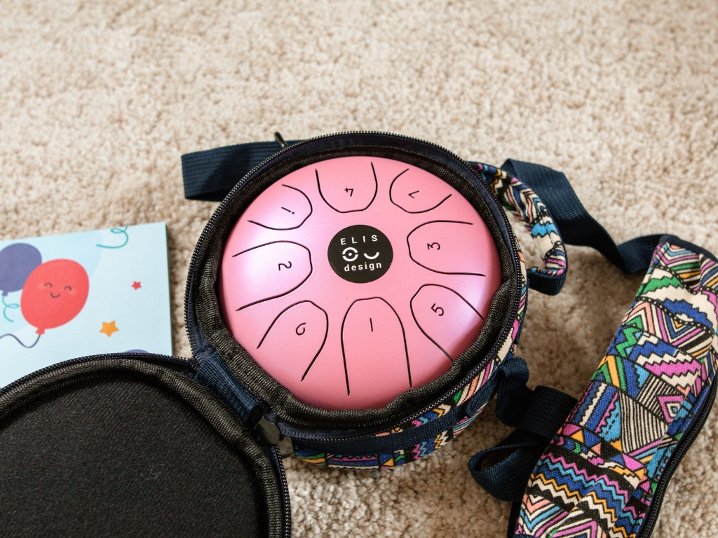 ELIS DESIGN Kovový bubínek Drumboo malý - růžový (obrázek 7)