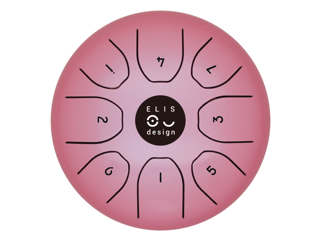 ELIS DESIGN Kovový bubínek Drumboo malý - růžový