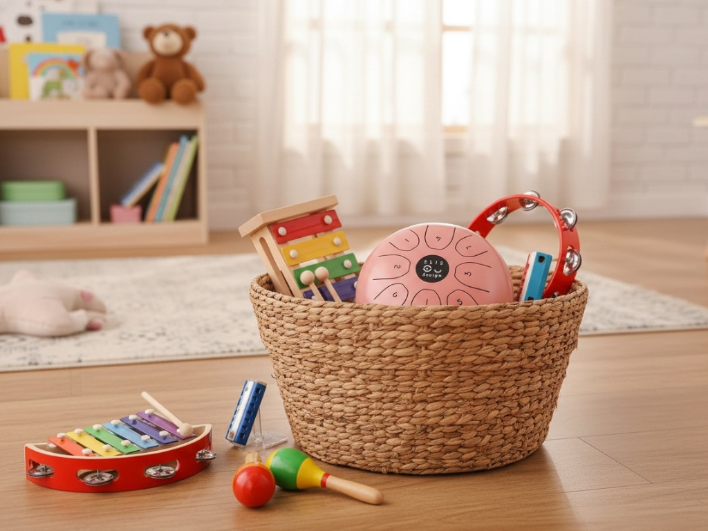 ELIS DESIGN Kovový bubínek Drumboo malý - růžový (obrázek 11)