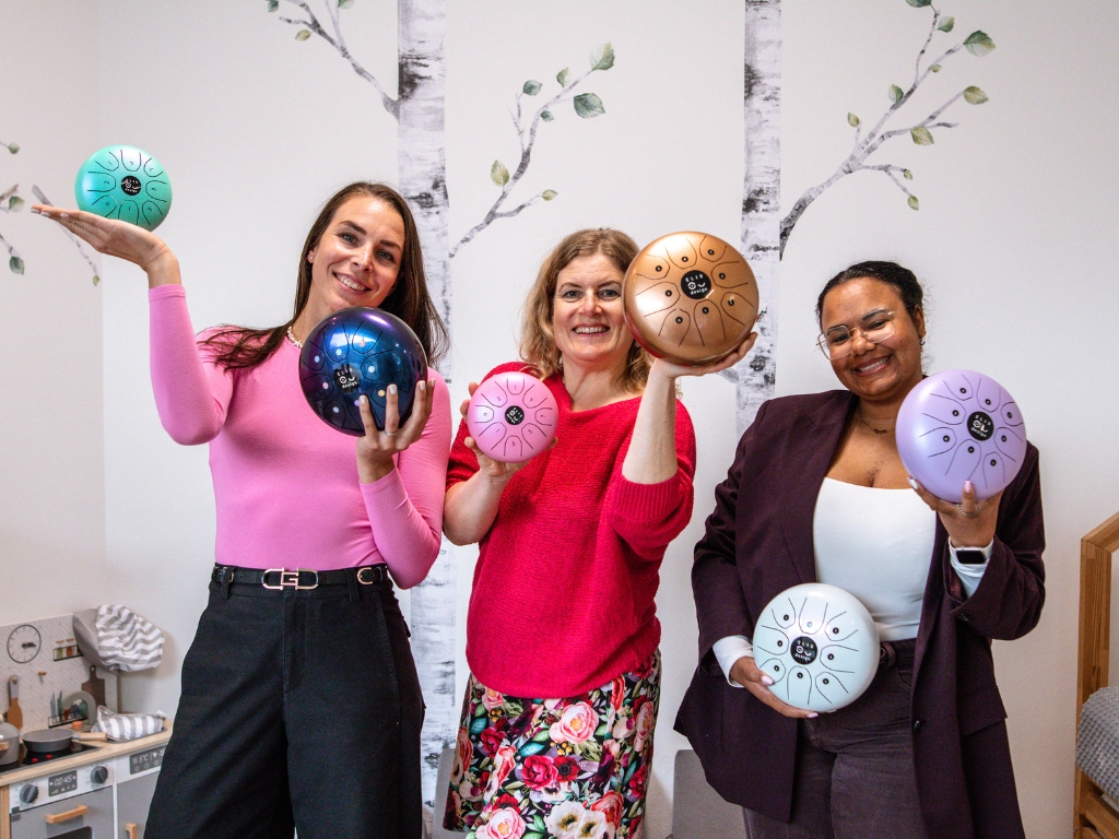 ELIS DESIGN Kovový bubínek Drumboo velký - modrý (obrázek 10)