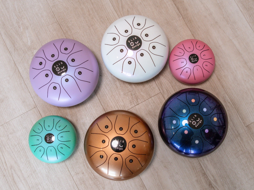 ELIS DESIGN Kovový bubínek Drumboo velký - zlatý (obrázek 11)