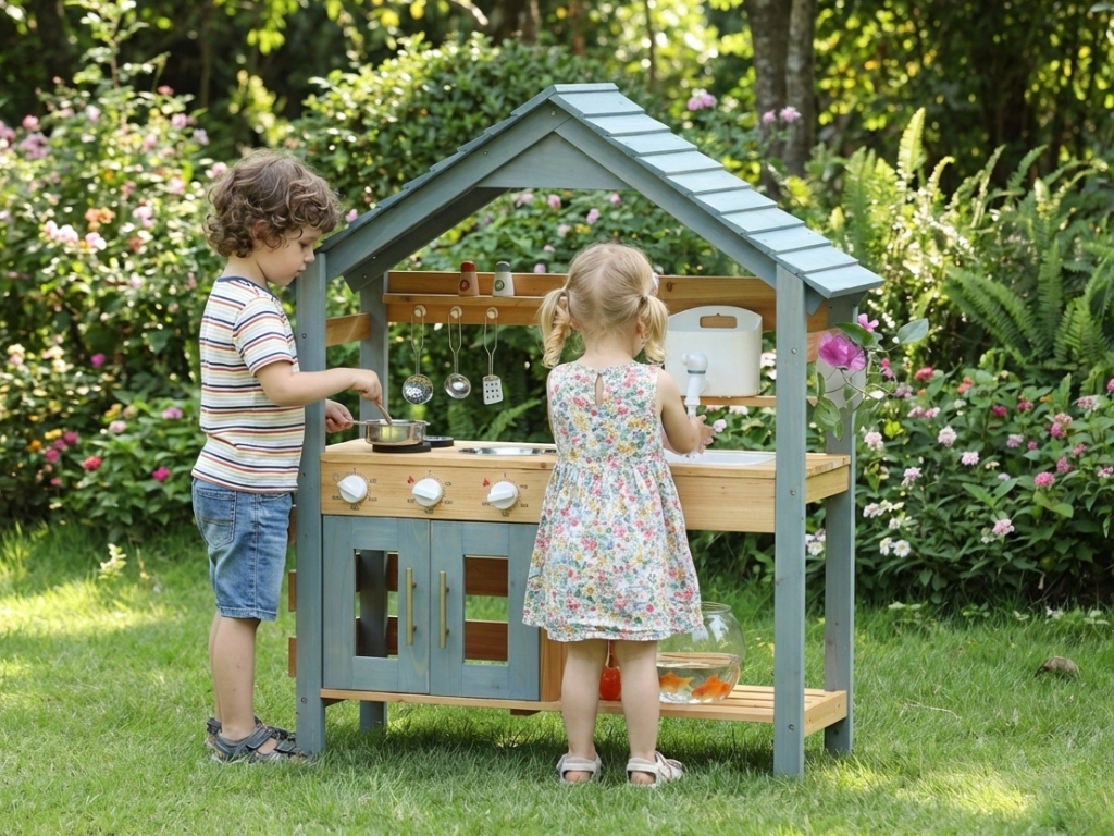 eliNeli Dětský venkovní kuchyňský kout