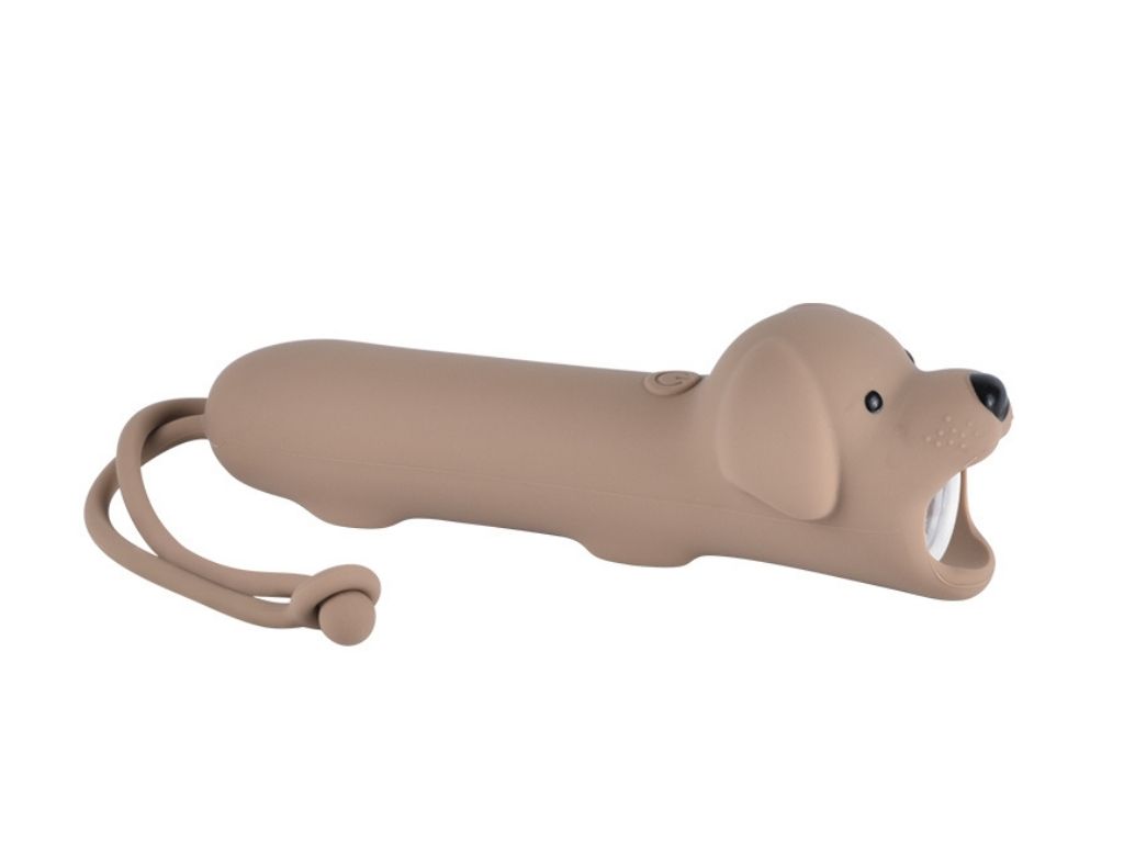 ELIS DESIGN Dětská silikonová svítilna 2v1 Pes