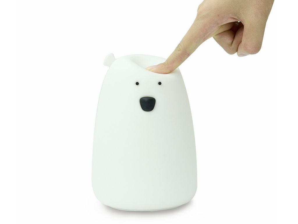 ELIS DESIGN Silikonová lampička Medvídek s ovladačem