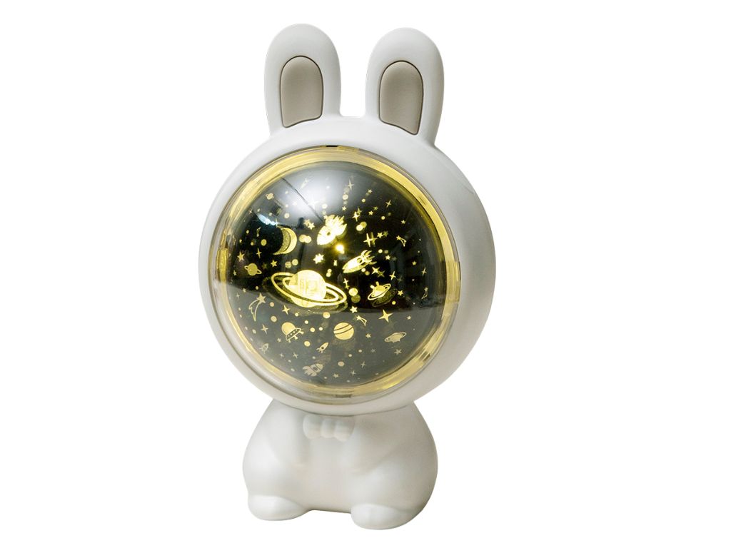 ELIS DESIGN Dětský uspávací projektor Králíček