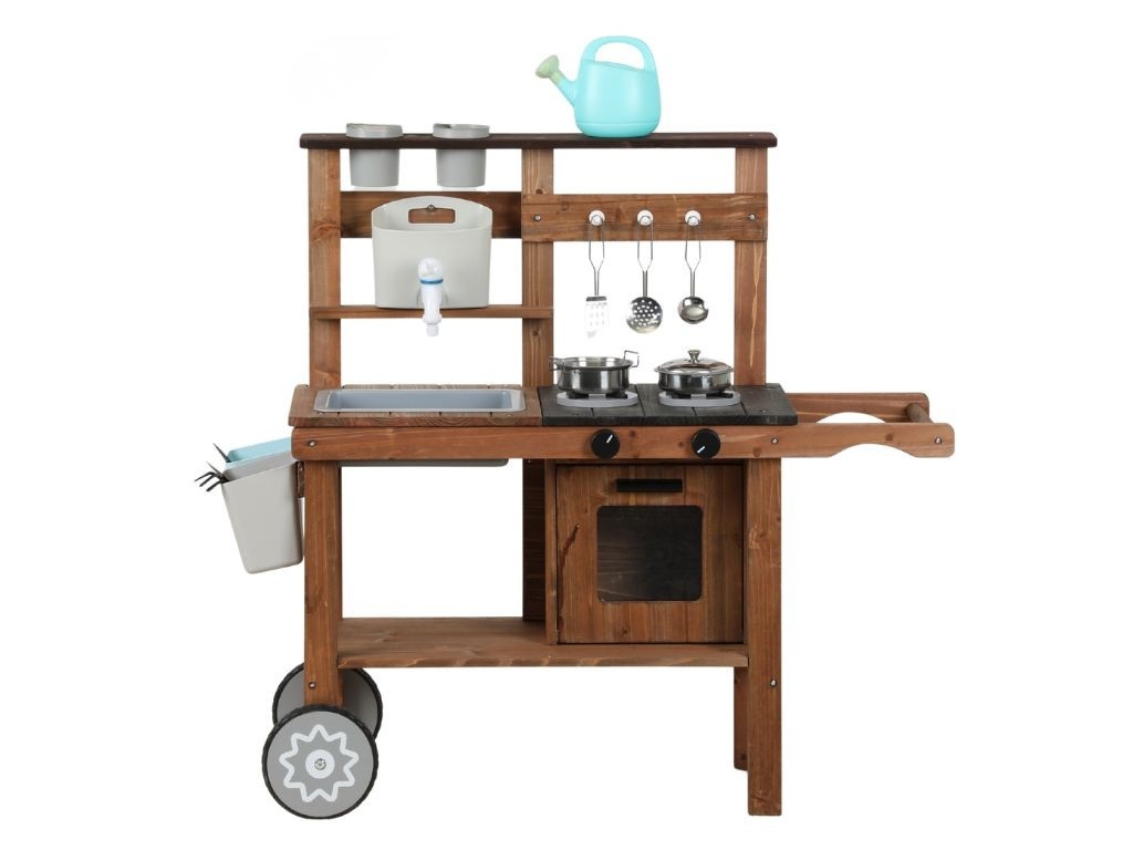eliNeli Dětská venkovní kuchyňka s příslušenstvím