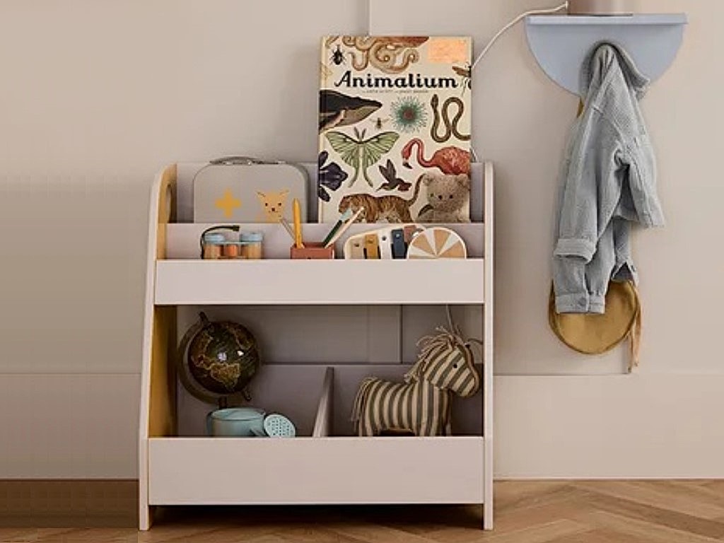 Kid's Concept Dětská knihovna a regál - šedá/hořčice - BAZAR (obrázek 4)