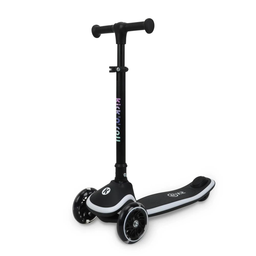 Spacewheelz Dětská koloběžka Kick’n’Roll – černá