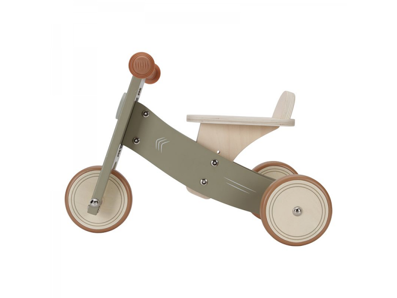 Little Dutch Odrážedlo tříkolka dřevěná – Olive