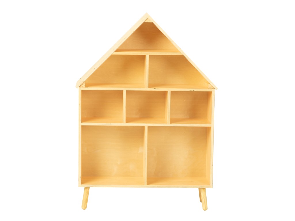 eliNeli Montessori dětská knihovna (regál) – domečekJ – BAZAR
