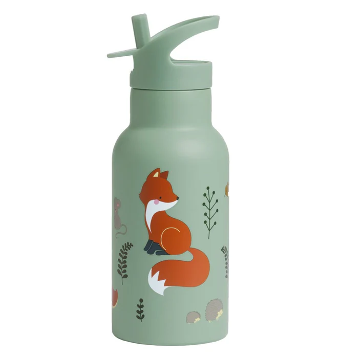A Little Lovely Company Nerezová láhev 350ml - lesní zvířátka