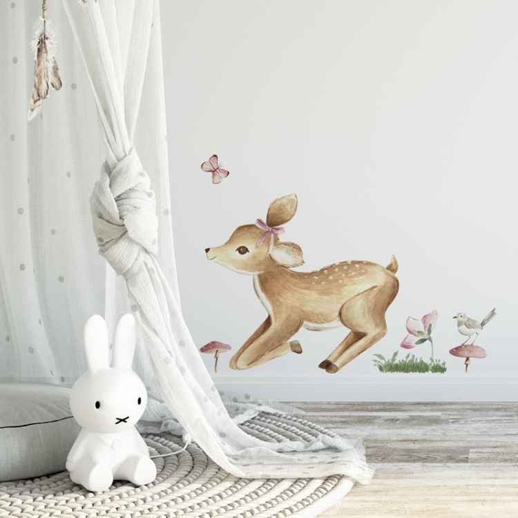 Yokodesign Nálepka na zeď - Koloušek III modrá- BAZAR