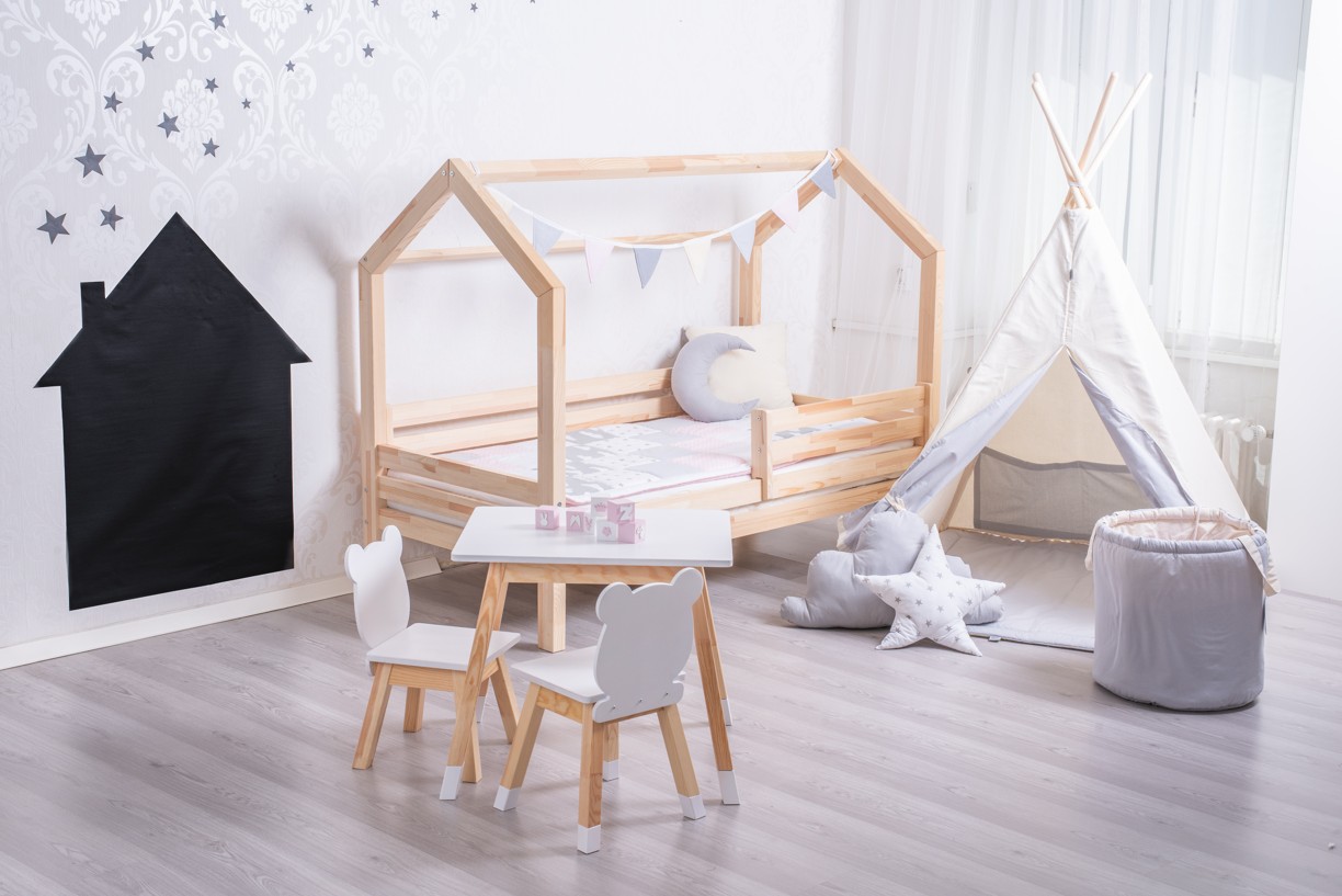 ELIS DESIGN Domečková postel s šuplíkem premium 90 x 200 cm, s nožičkami a s šuplíkem, žádná zábrana - BAZAR (obrázek 4)
