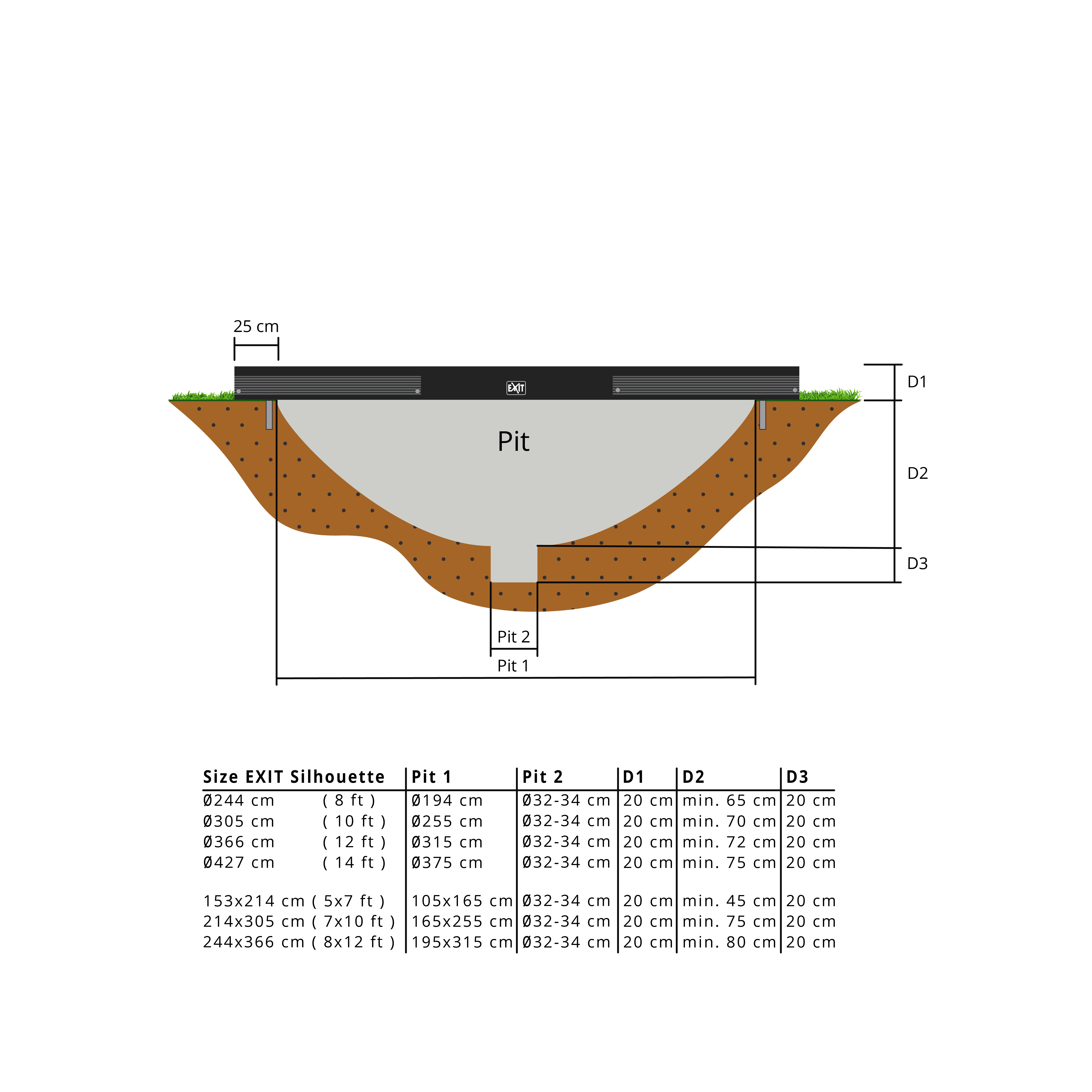 EXIT Toys Přízemní trampolína s ochrannou sítí - 244 cm (obrázek 3)