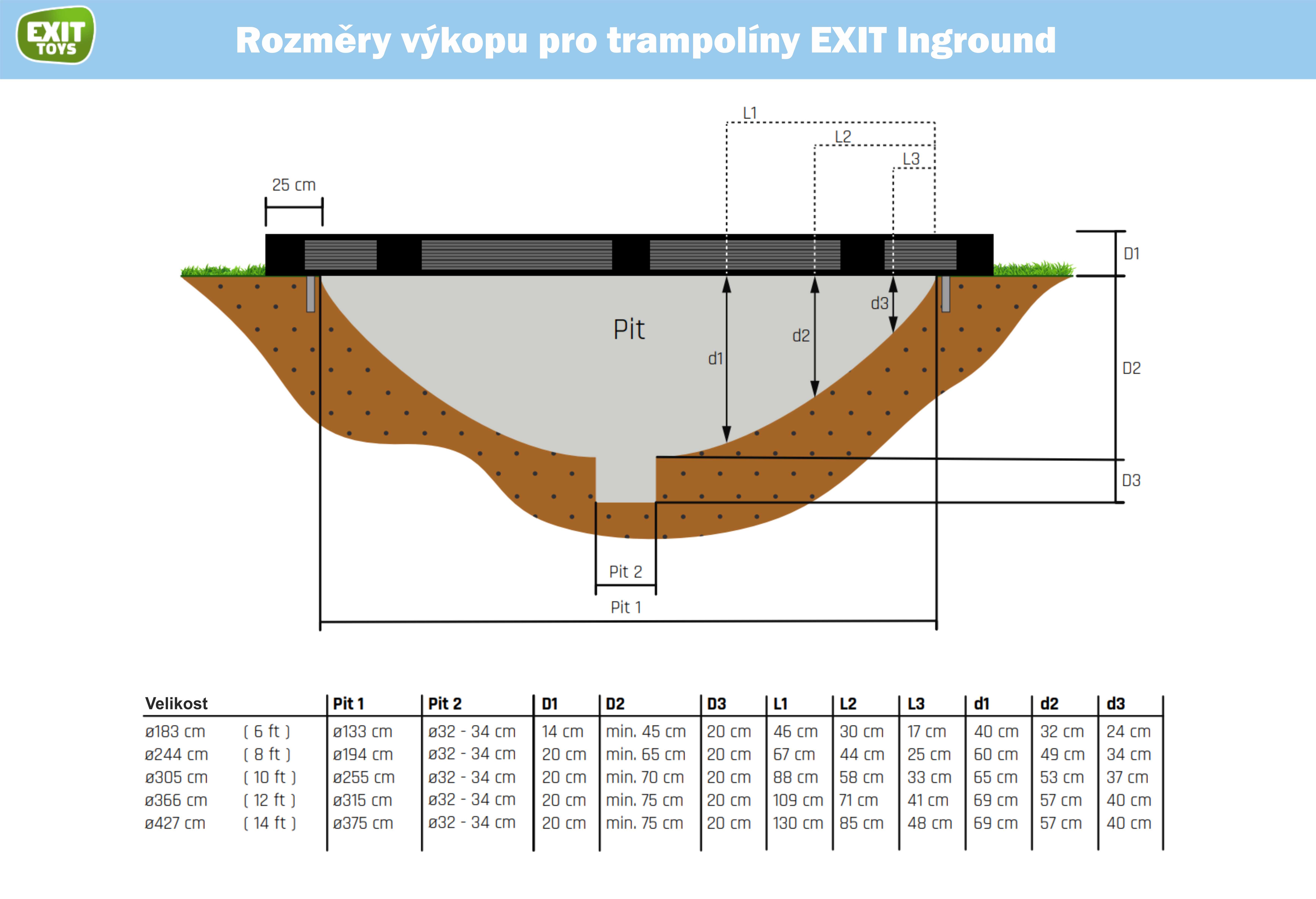 EXIT Toys Přízemní trampolína - 244 cm (obrázek 5)
