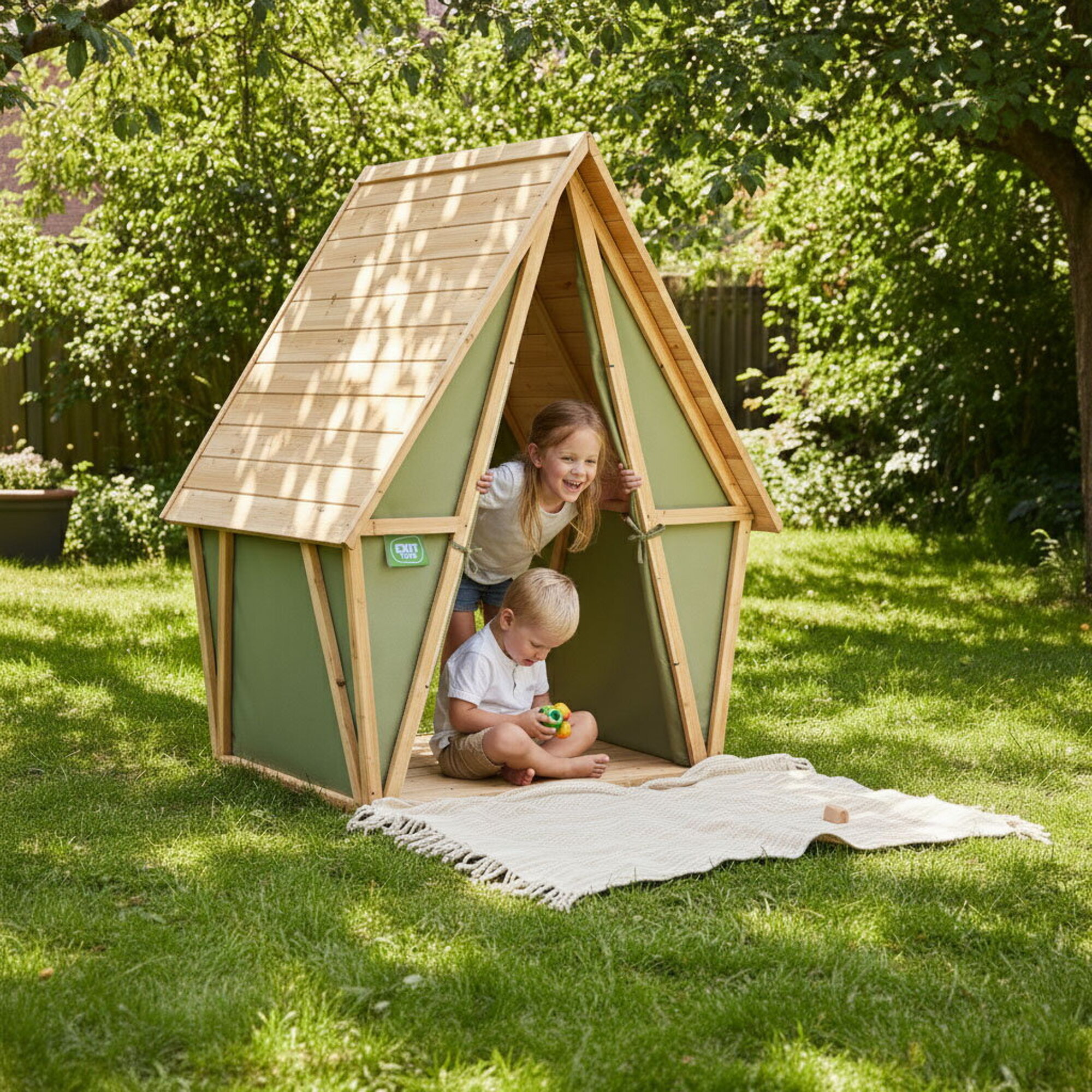 EXIT Toys Podlaha pro dětský cypřišový zahradní domeček - Yuki 100