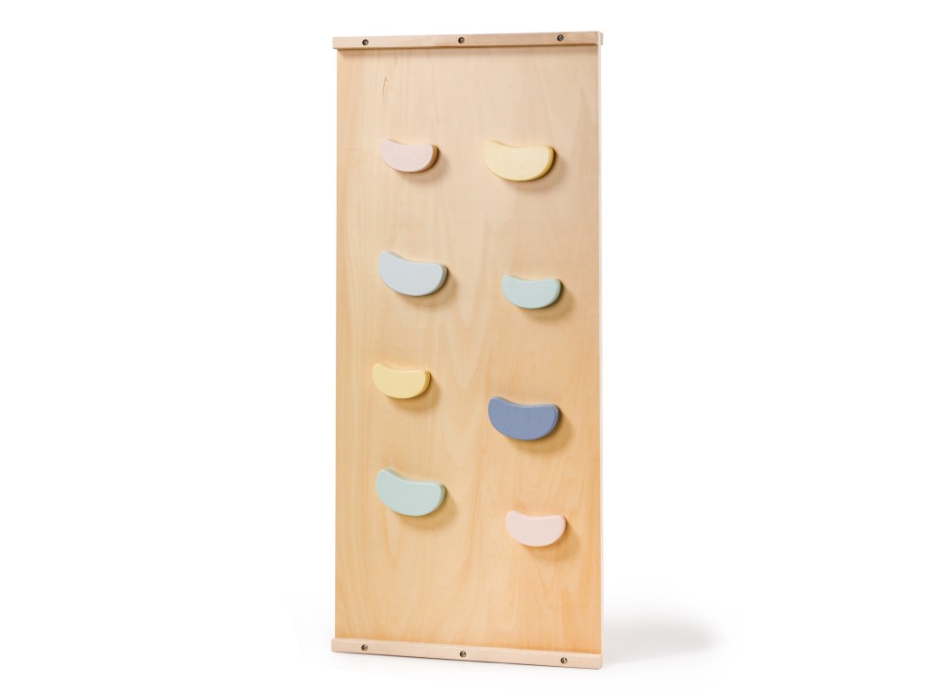 eliNeli Dřevěná montessori houpačka PRO 5v1 set s prknem 2v1 pastel - BAZAR (obrázek 10)