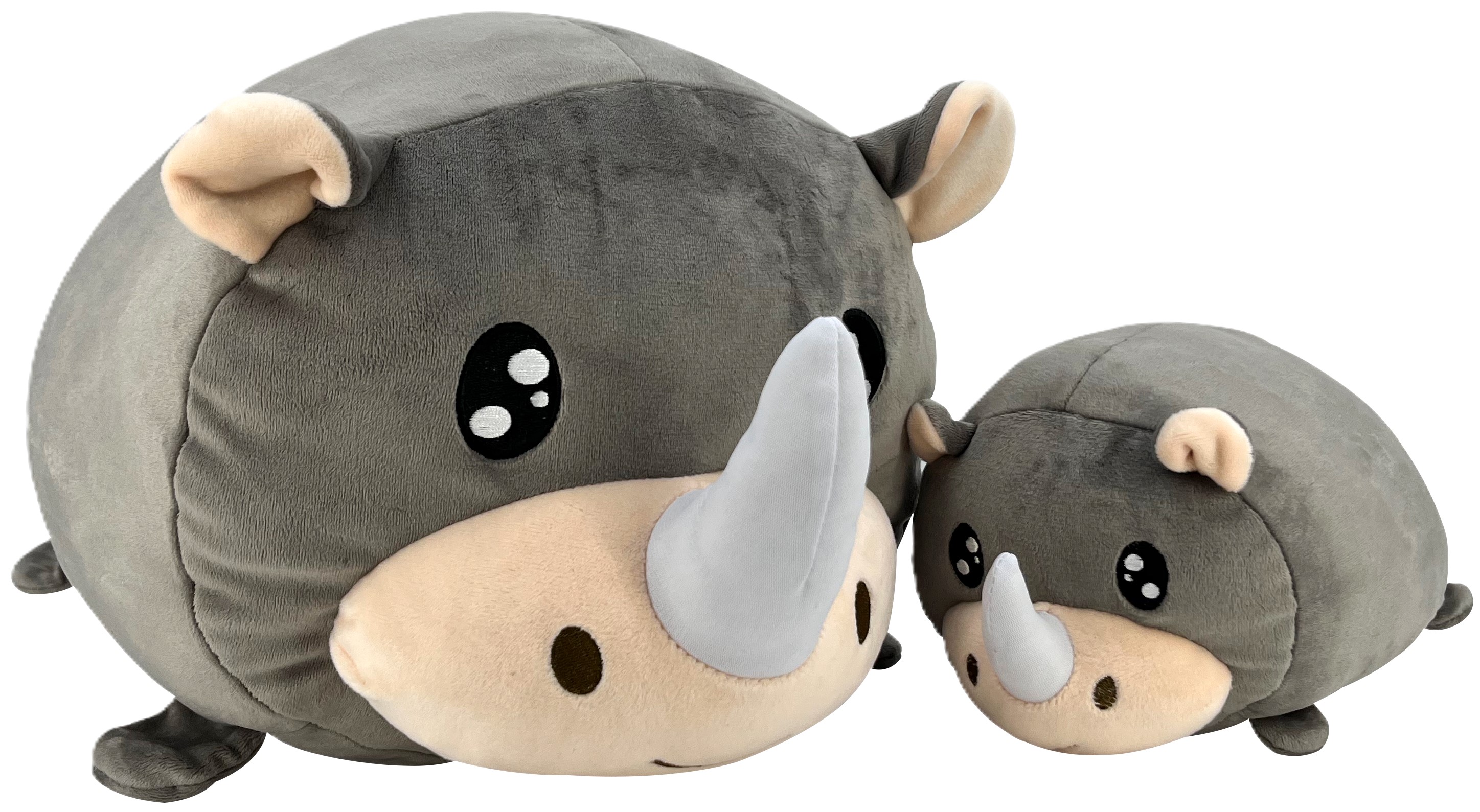 Levně Magic Baby Maminka s mláďátkem Nosorožec - set plyšových hraček 20 a 40 cm
