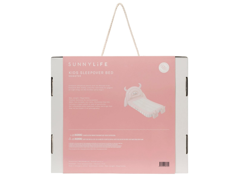 Sunnylife Nafukovací postel Příšerka - růžová (obrázek 7)