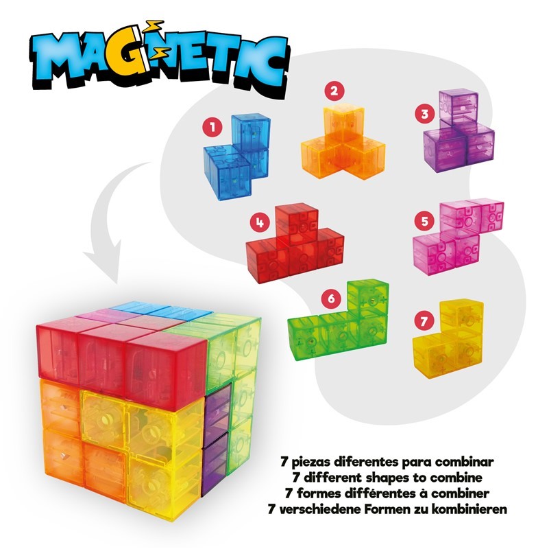 Juegaconmigo Magická magnetická kostka - Hlavolam (obrázek 6)