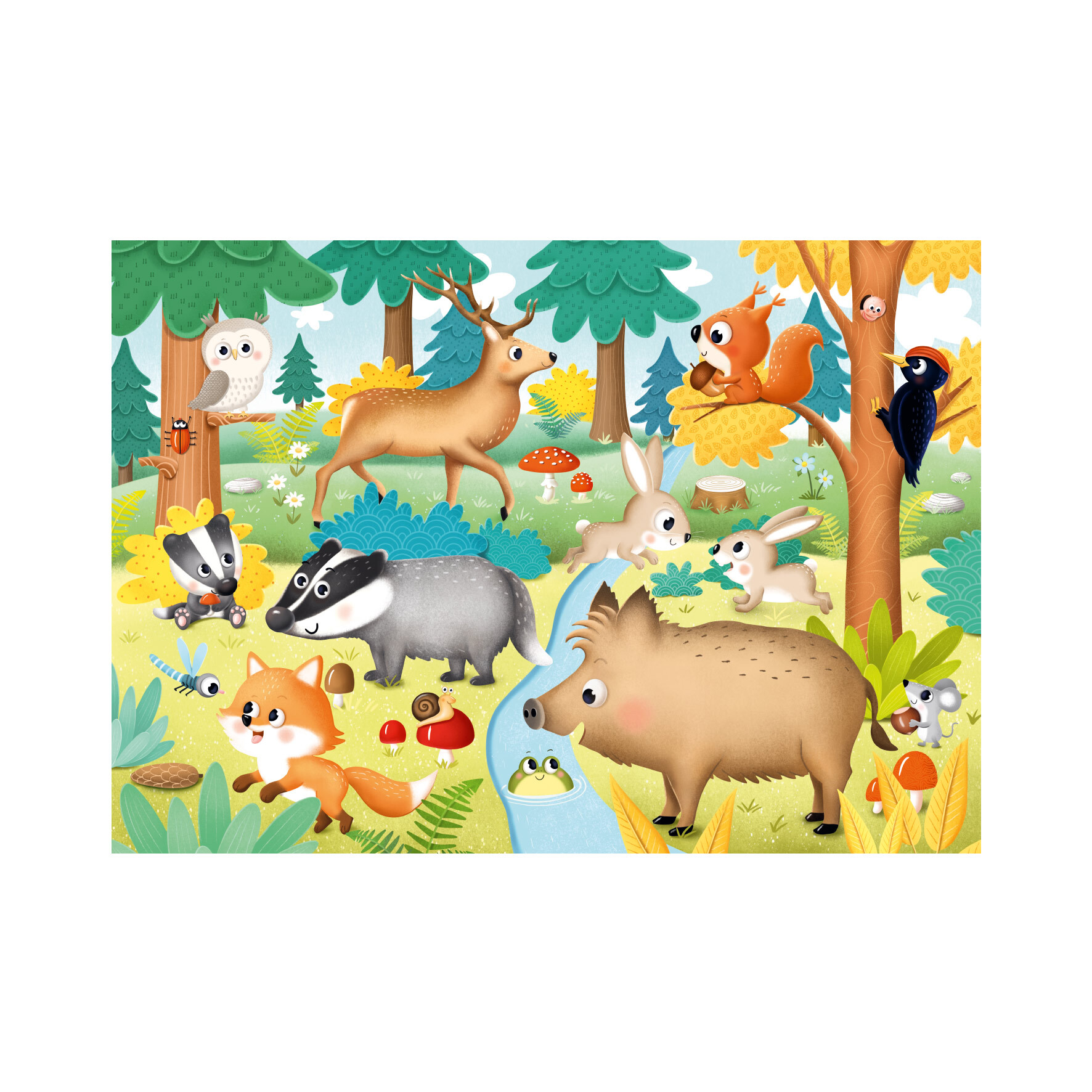 Dino První hraní: Lesní zvířátka 15 maxi Puzzle (obrázek 5)
