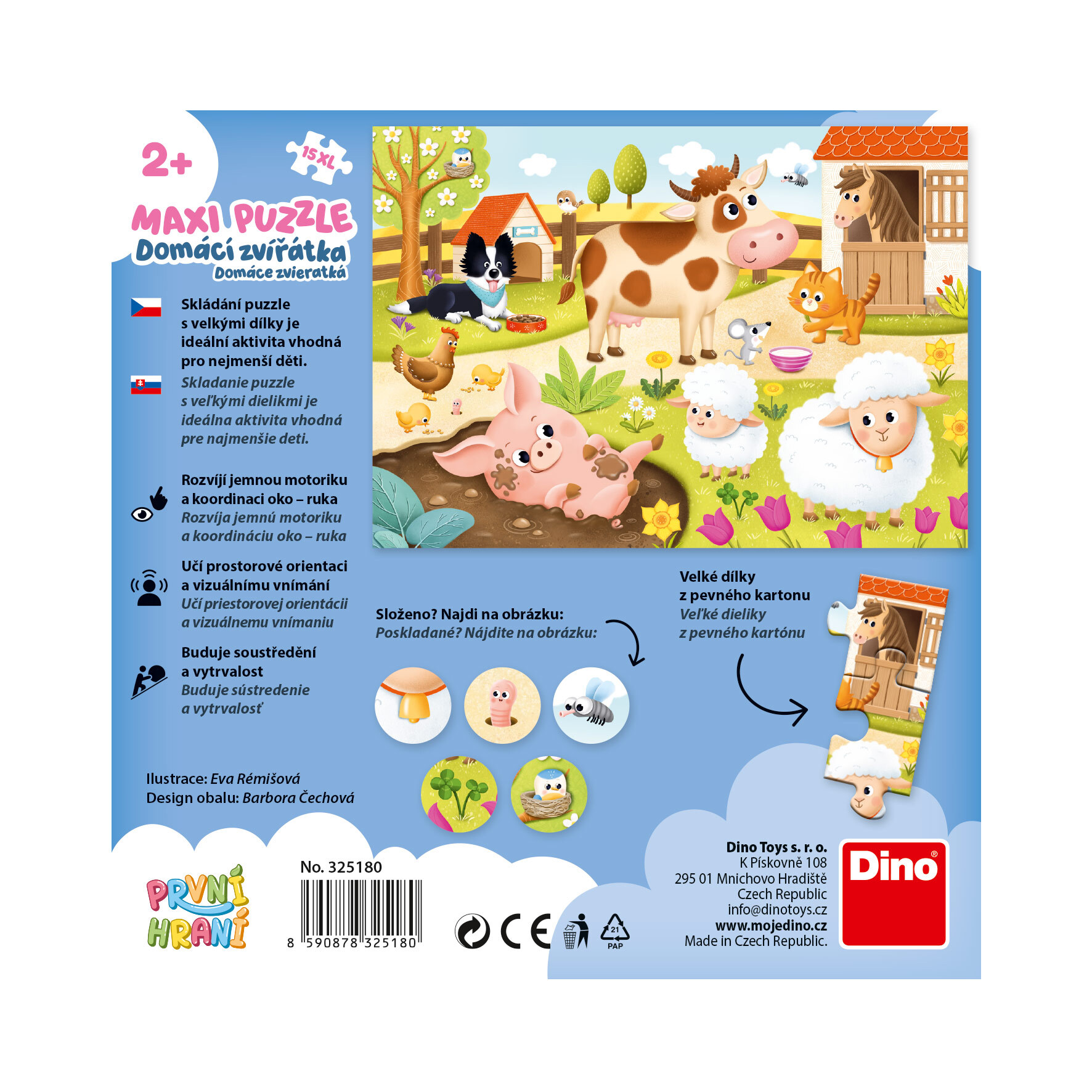 Dino První hraní: Domácí zvířátka 15 maxi Puzzle (obrázek 4)