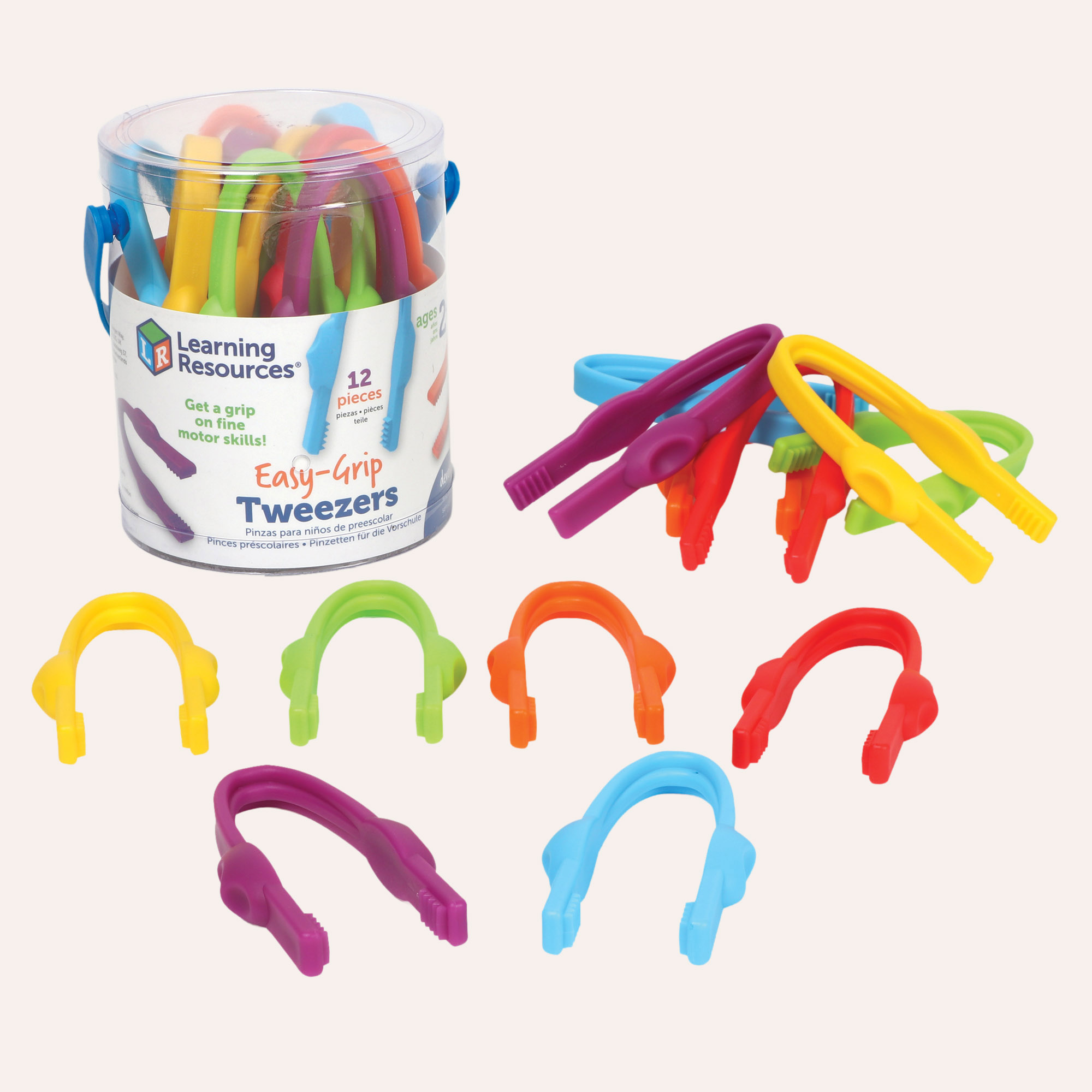 Learning Resources Pinzeta Easy Grip - 12 ks