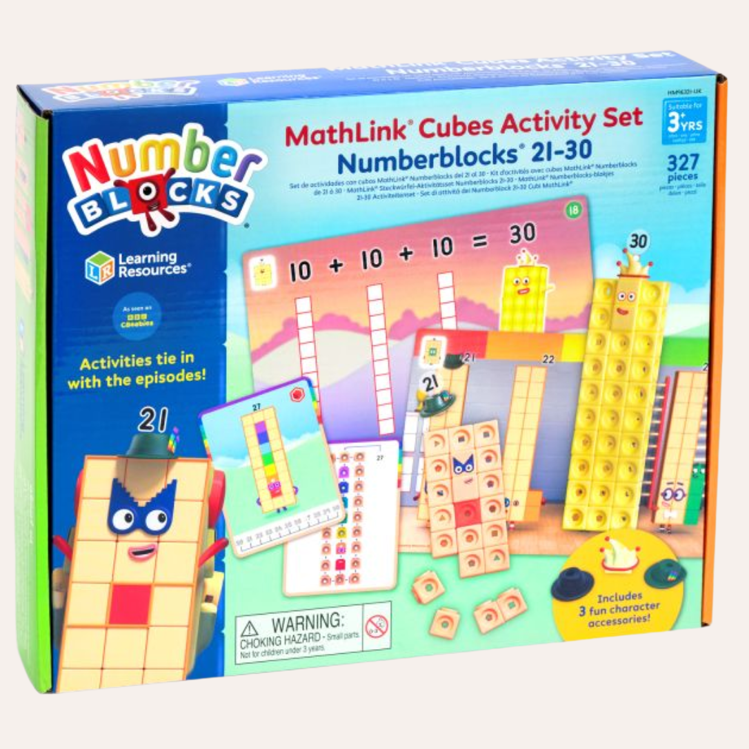 Learning Resources Sada aktivit s kostkami MathLink® Numberblocks® 21–30