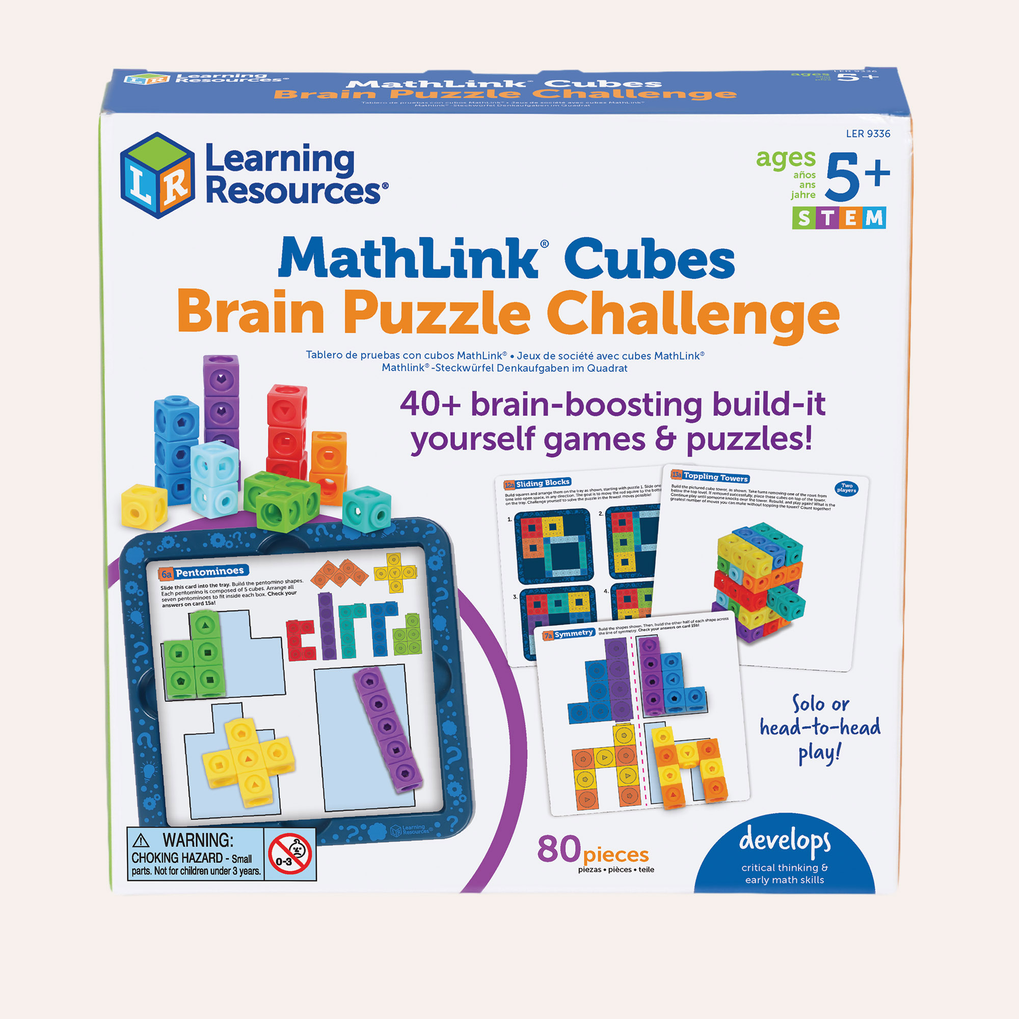 Learning Resources MathLink® kostky - hlavolamová výzva