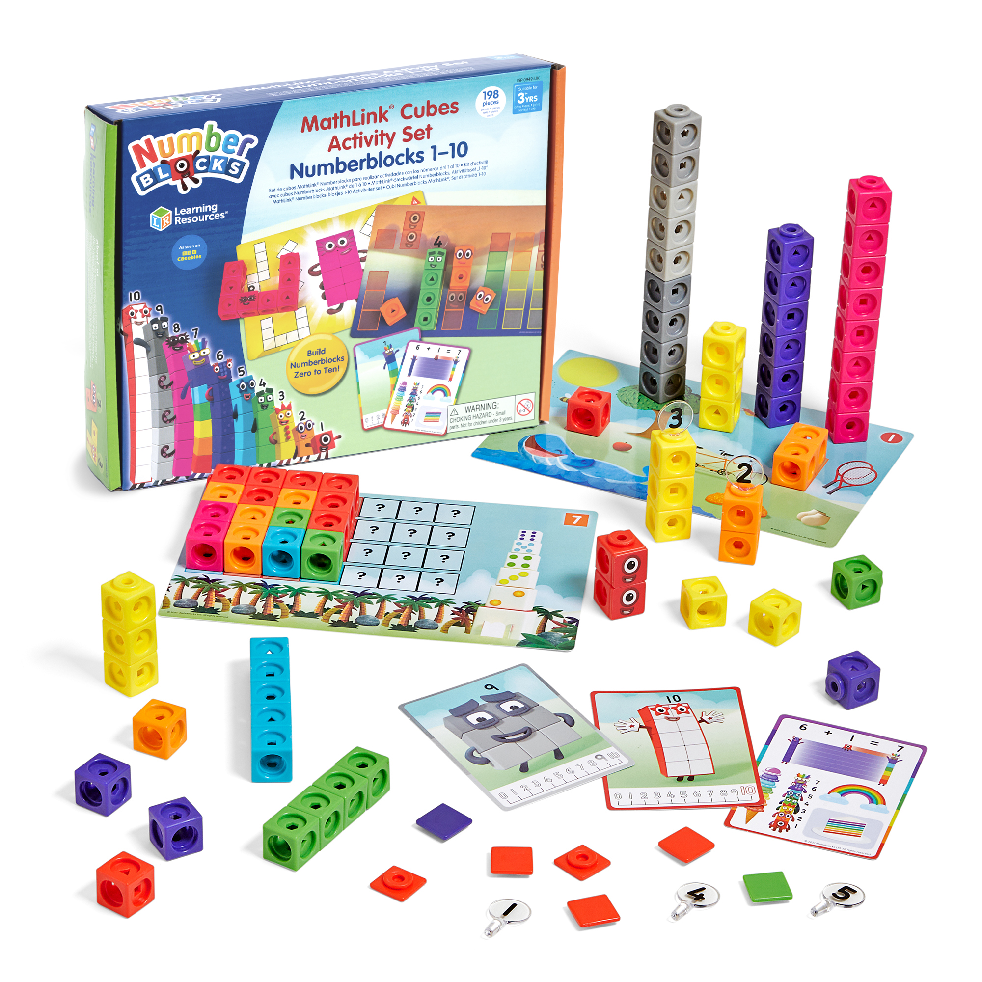 Learning Resources Sada kostek Numberblocks MathLink® s číselnými bloky 1–10