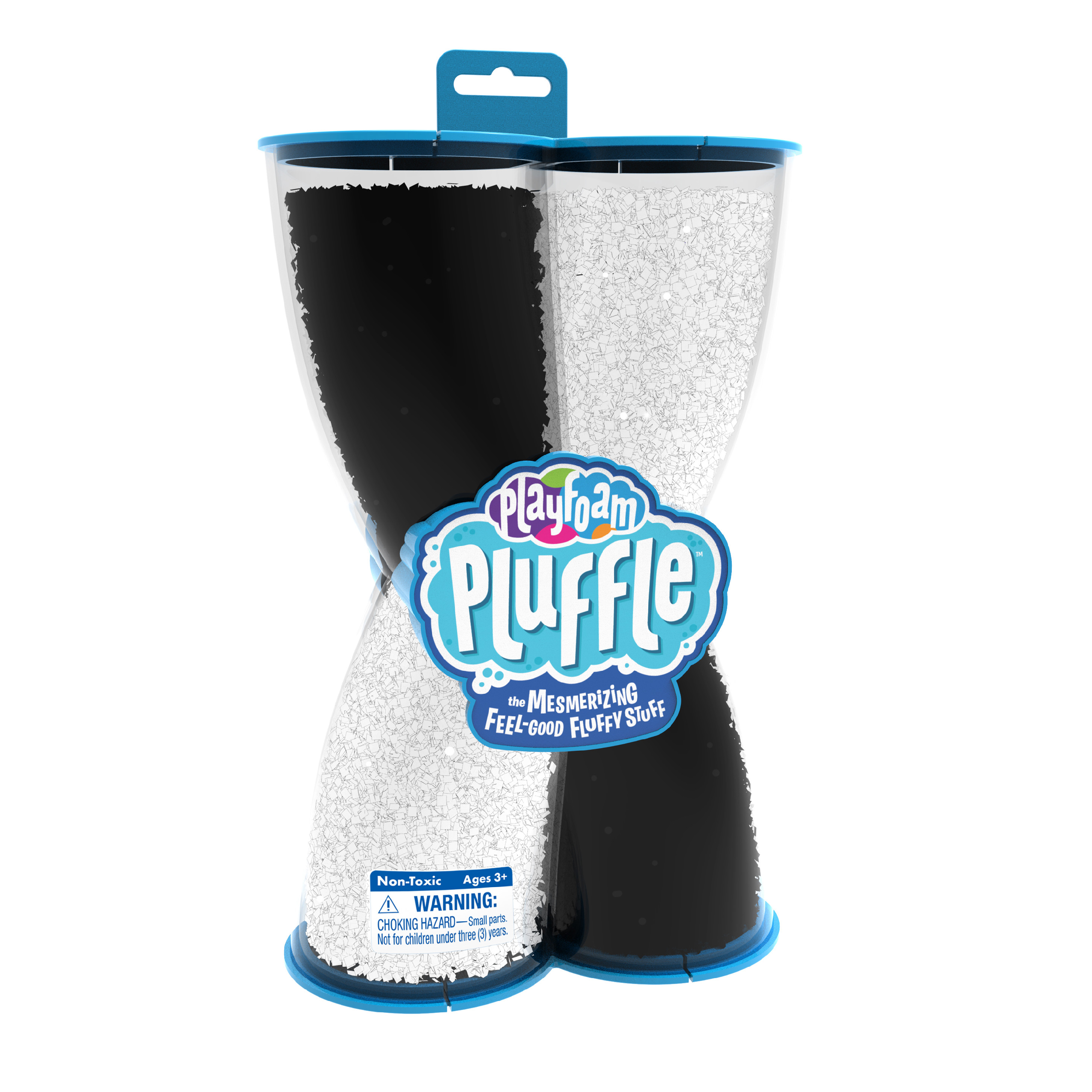Playfoam Pluffle™ - Twist Hmota černá a bílá