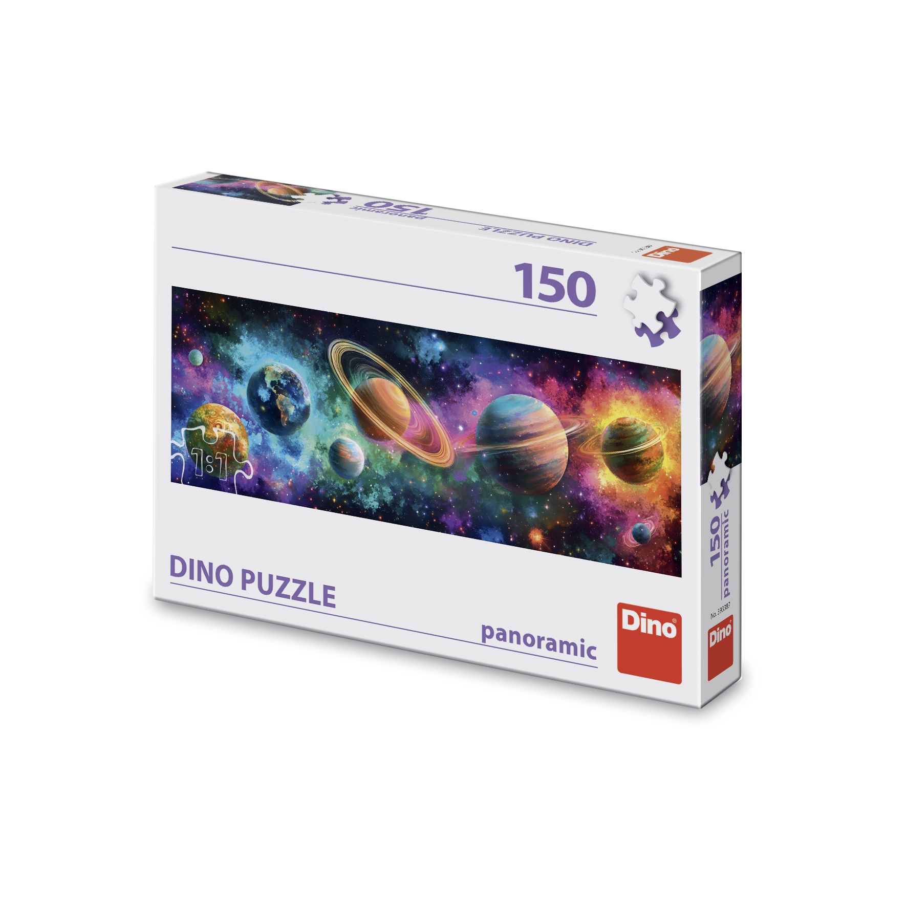 Dino Puzzle Barevné planety150 dílků panoramic