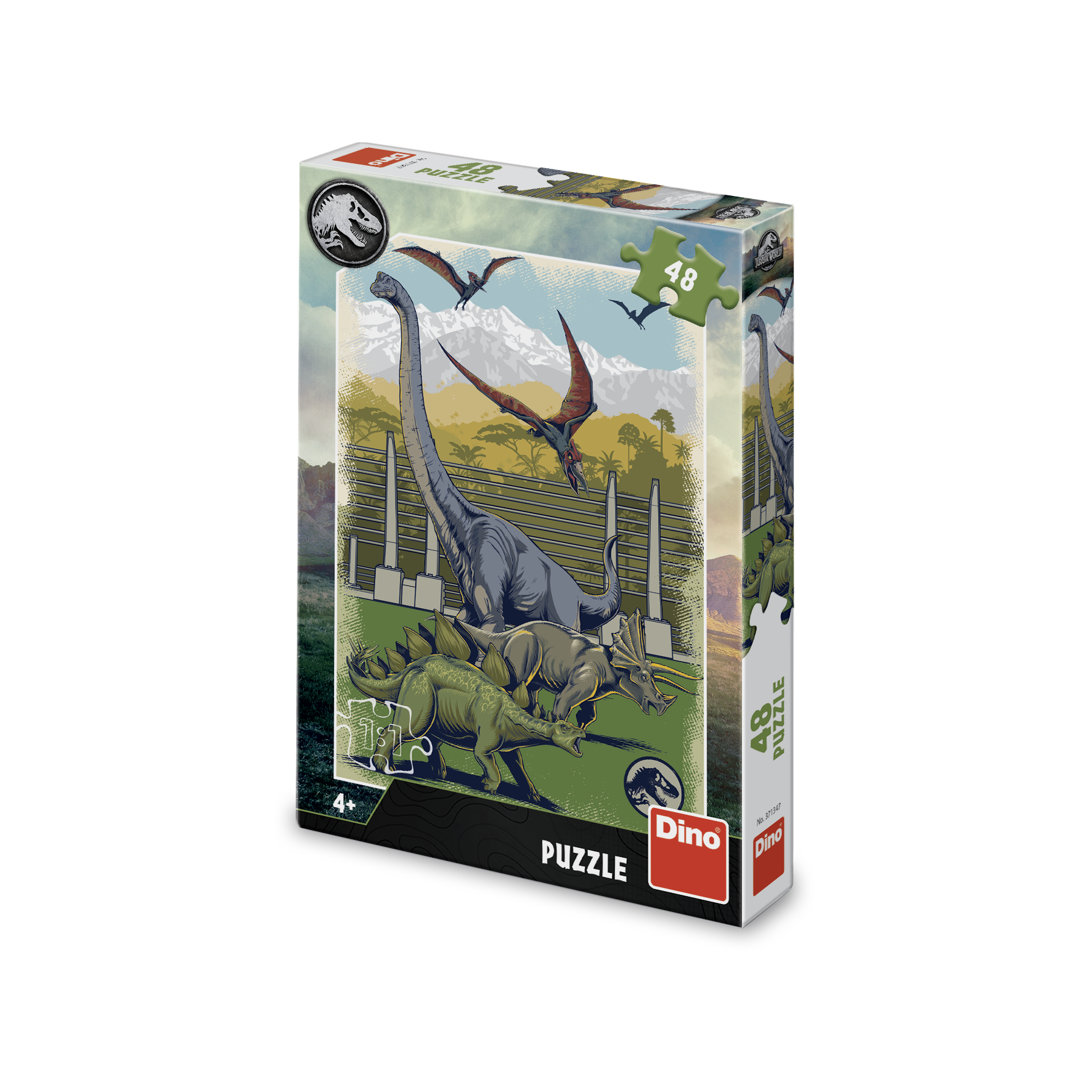 Dino Puzzle Jurský Svět 48 dílků