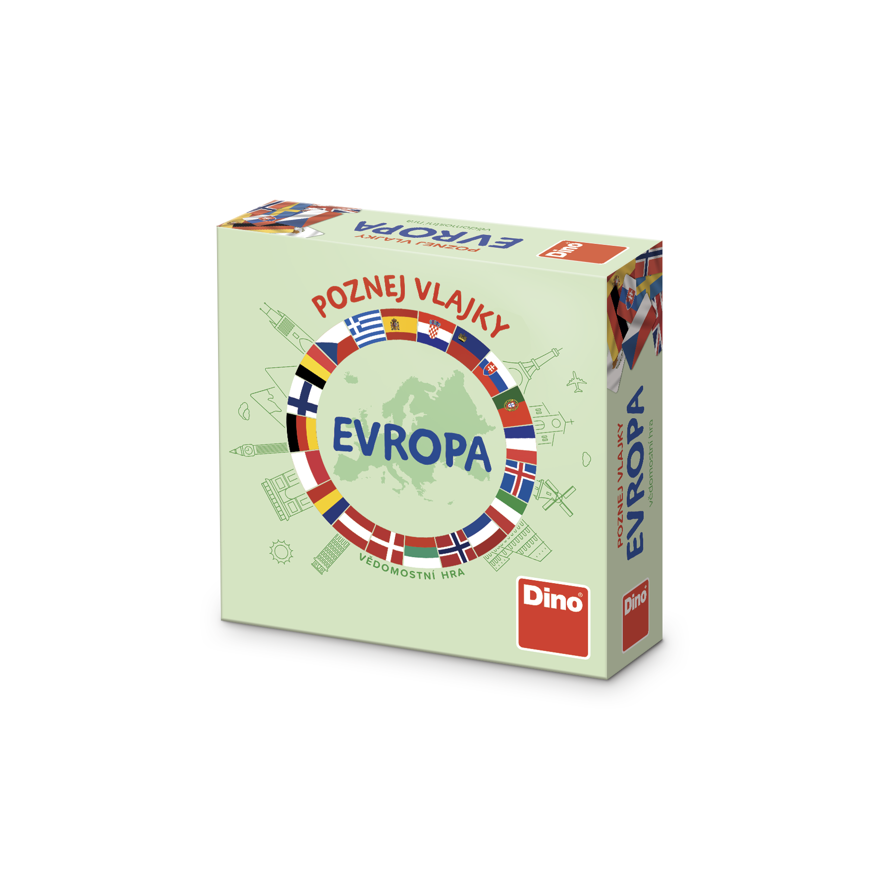 Dino Poznej vlajky - Evropa